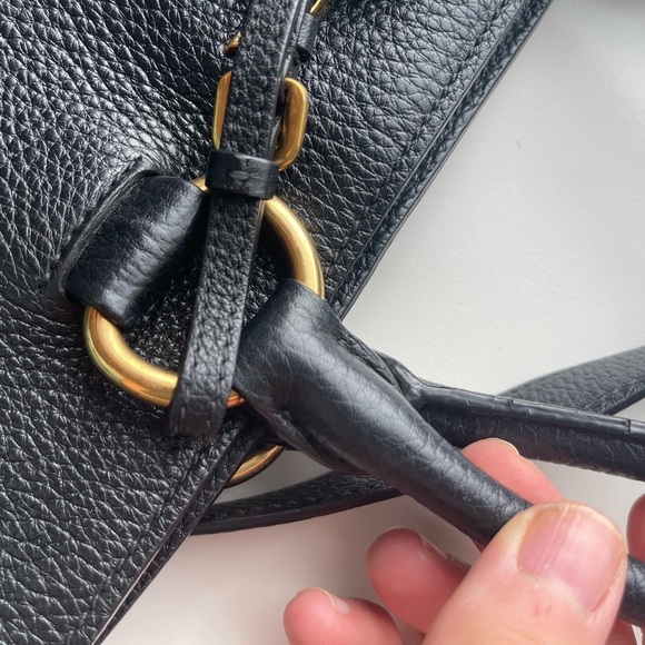 Authentic Prada, Phoenix, tote bag, and black with gold accents - Picture 6 of 7